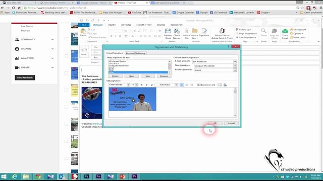 Add Image and Link to Outlook Email смотреть онлайн