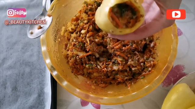 ЗАПЕЧЕННЫЙ ФАРШИРОВАННЫЙ ПЕРЕЦ - Ешь и Худей! - DIET STUFFED PEPPER