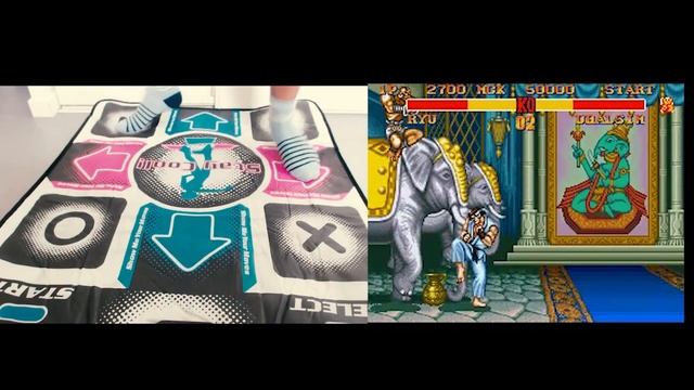 How to beat Street Fighter with a DDR Dance Pad смотреть онлайн