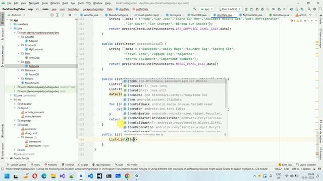 2. Pack Your Bag App - Database setup and persist data in database | Android Project Java смотреть онлайн