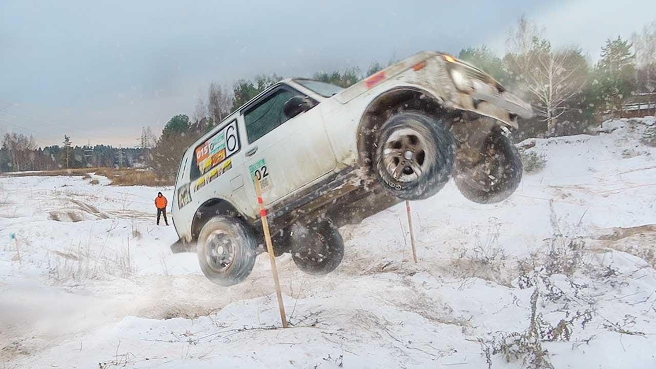 Псих на летающей Ниве поспорил с внедорожниками Блондинка за рулём не ожидала такого смотреть онлайн
