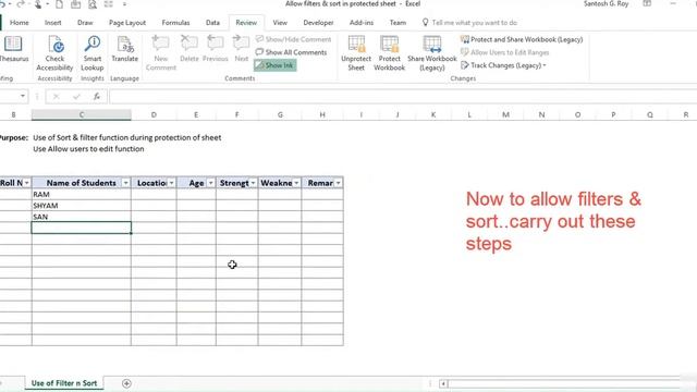 Excel Filter & Sort during sheet Protection смотреть онлайн