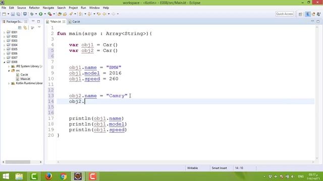 الدرس الخامس عشر : إنشاء الاوبجيكت الجزء الثاني Kotlin create an object смотреть онлайн