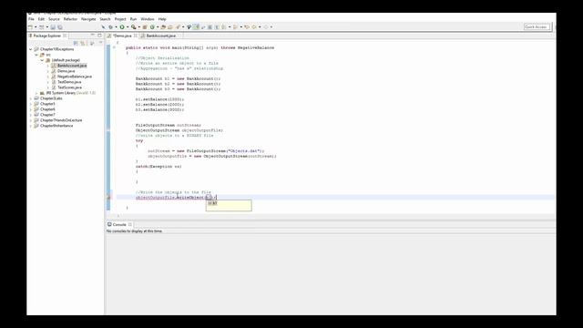 Java Exception Handling-Object Serialization and Deserialization смотреть онлайн