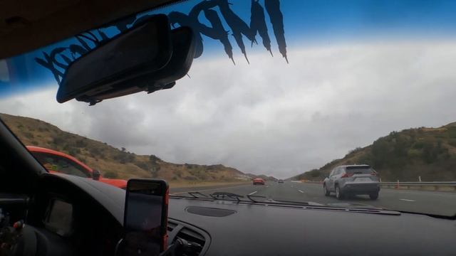 Turbo FD RX7 goes 3 wide with C8s plus Ferrari SF90 race! смотреть онлайн