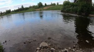 Ловля голавля на корку хлеба!!!