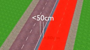 Разделительная полоса и определение количество проезжих частей на дороге