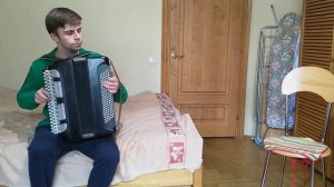 баян Москва после настройки. гармонист Иван Киселёв