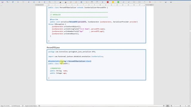 Spring Boot - Quick Start: 5.2 JSON - Serialize - Part 2 - Annotations смотреть онлайн