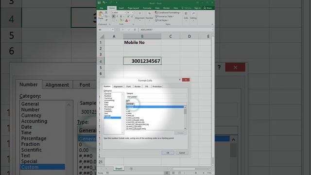 Adding Zero 0 Before a Number in Excel | Mobile Number Format in Excel смотреть онлайн