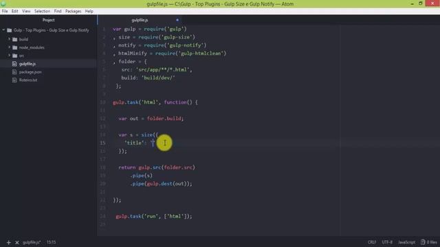 Gulp | Série Top Plugins - Vídeo 7 - Gulp-size (Obtendo tamanho dos arquivos) e Gulp-notify - Sw9 смотреть онлайн