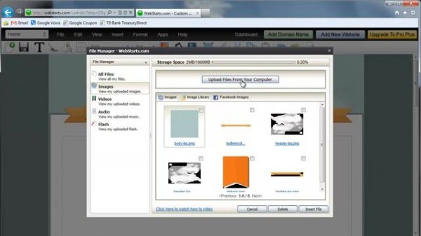 How to upload and add images to your website