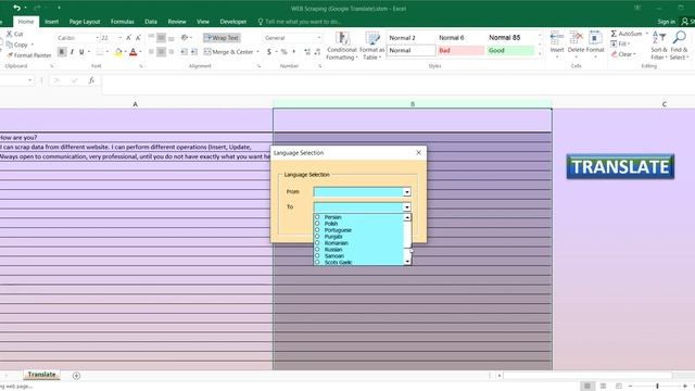 Excel VBA Google Translating Tool 2020 смотреть онлайн