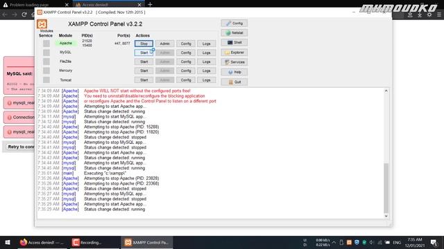 How to Fix All XAMPP Errors 2023: Apache/MySQL/phpMyAdmin/localhost смотреть онлайн