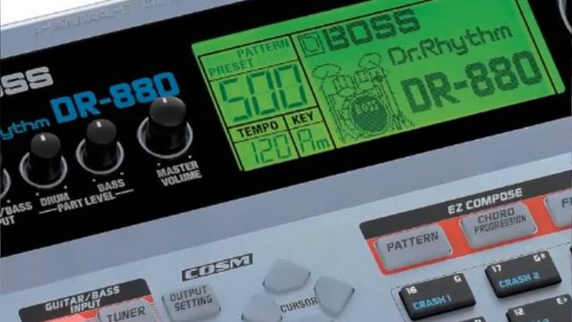 Boss - DR-880 - Dr. Rhythm - Drumcomputer - Examples