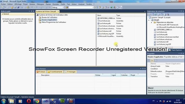 Déploiement Application (C#) Visual studio 2010 avec base de données (sql server) смотреть онлайн