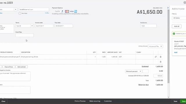 How to convert a Quote to an Invoice смотреть онлайн