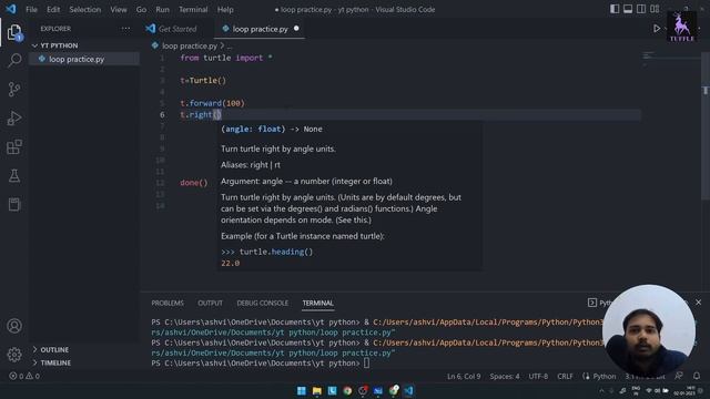 Python Turtle : Python Full Course in Hindi 2023 | Tuffle смотреть онлайн