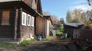 Деревня в глубинке России. Деревня которая до революции была селом.