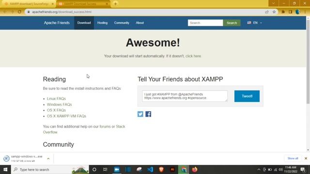 How to download and install XAMPP Server on Windows 10 | Installing A Local Server for PHP смотреть онлайн