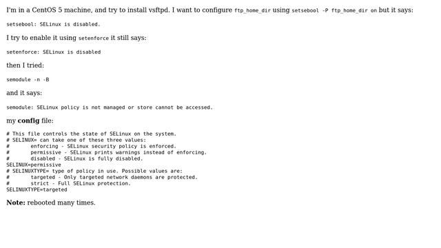 setenforce: SELinux is disabled (2 Solutions!!) смотреть онлайн
