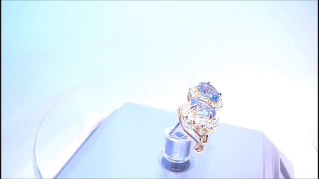 серьги голубой циркон "Маркиза" смотреть онлайн