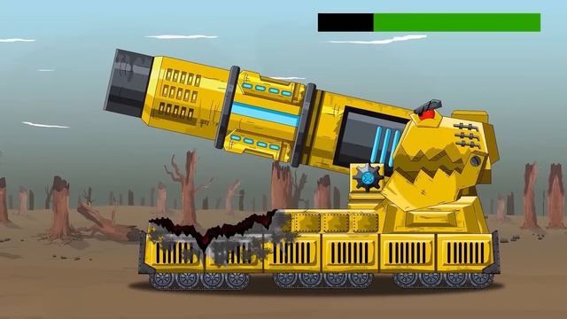 The World Of Fire Tank Vs Ice Tank: BOSS HYBRID Tank Vs. Monster | Cartoons About Tanks