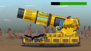 The World of Fire Tank Vs Ice Tank: BOSS HYBRID Tank Vs. Monster | Cartoons about tanks