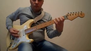 Крутой риф на гитаре.Трэш метал.Урок