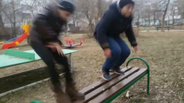 Паркур с другом смотреть онлайн