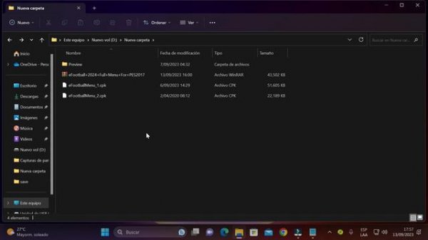 Menú Gráfico Efootball 2024 - Pes 2017 PC ALL PATCH