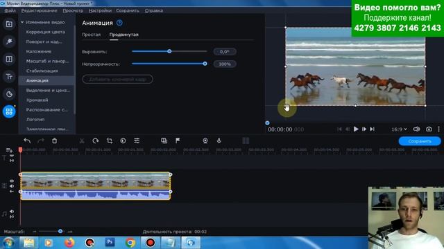 Как приблизить видео в видеоредакторе | Программа Movavi | Блог 