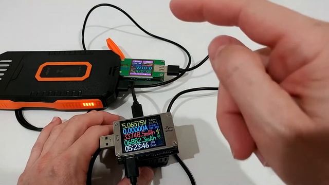 How To Measure The Capacity Of A Power Bank With The AVHzY (CT-3 + SM-LD-00) Power Meter?