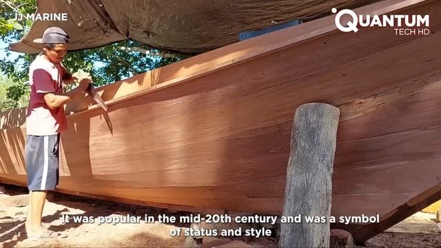 Craftman Builds Amazing Wooden Boat With His Own Hands | By @JJfishing19marine