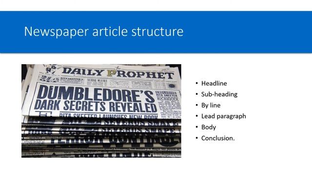 Grade 10 - English - Creative Writing - Newspaper Article смотреть онлайн
