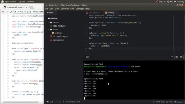 Nodejs, Arduino, Chart.js y SerialPort | Conexión Serial смотреть онлайн