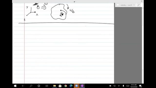 Robotics Lec23: 3D angular velocity another way (Fall 2020) смотреть онлайн