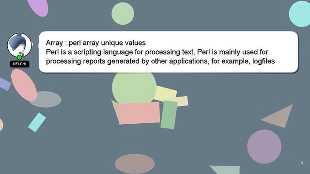 Array : perl array unique values смотреть онлайн