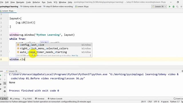 Python GUI with PySimpleGUI - easy learn 36 смотреть онлайн
