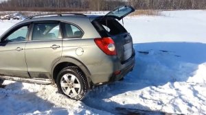 Chevrolet Captiva проверка по снегу.