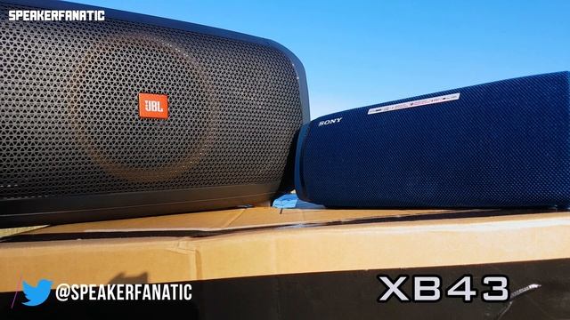 JBL PartyBox On-The-Go vs Sony SRS-XB43 Extreme Bass Test смотреть онлайн