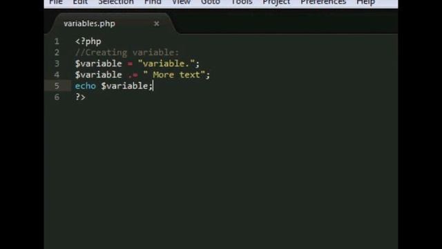 PHP: Variables смотреть онлайн