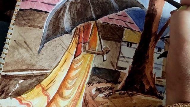 Rainy season Drawing easy and Beautiful|||||बरसात का मौसम ड्राइंग आसान और सुंदर|||style with Beauty смотреть онлайн