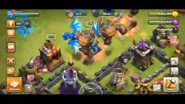 CLASH OF CLAN || new electric dragon attack смотреть онлайн