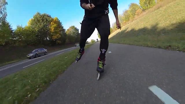 Testing K2 r100 Frame On My Rollerblade RB110... смотреть онлайн