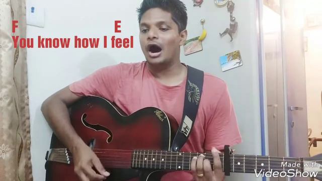 " Feeling Good " and " Main Kaun Hoon " mash up | Cover | Guitar Chords | lyrics смотреть онлайн