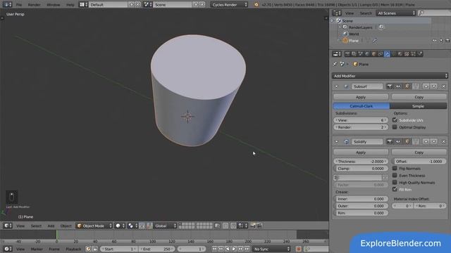 How to use Modifiers in Blender 2.7 смотреть онлайн