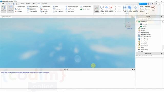 #Roblox Урок 2_2 Создание места для появления - онлайн школа программирования Codim.online смотреть онлайн