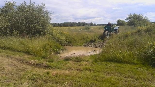 Самодельный вездеход из мотоцикла Днепр. смотреть онлайн
