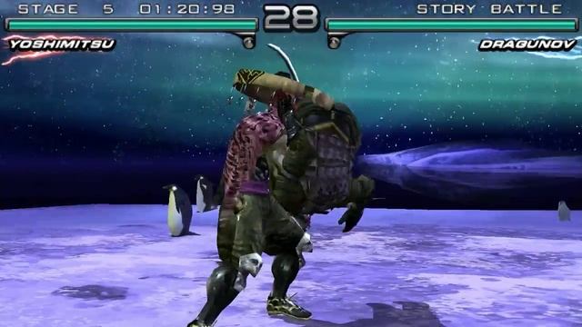 Tekken: Dark Resurrection (PSP) walkthrough - Yoshimitsu смотреть онлайн